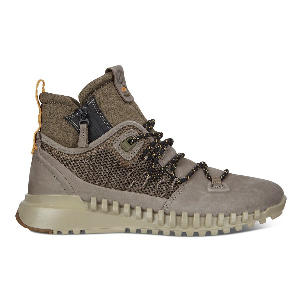 Tenis De Montaña Hombre - ECCO Zipflex Mid Boot - Grises - YCQ259130